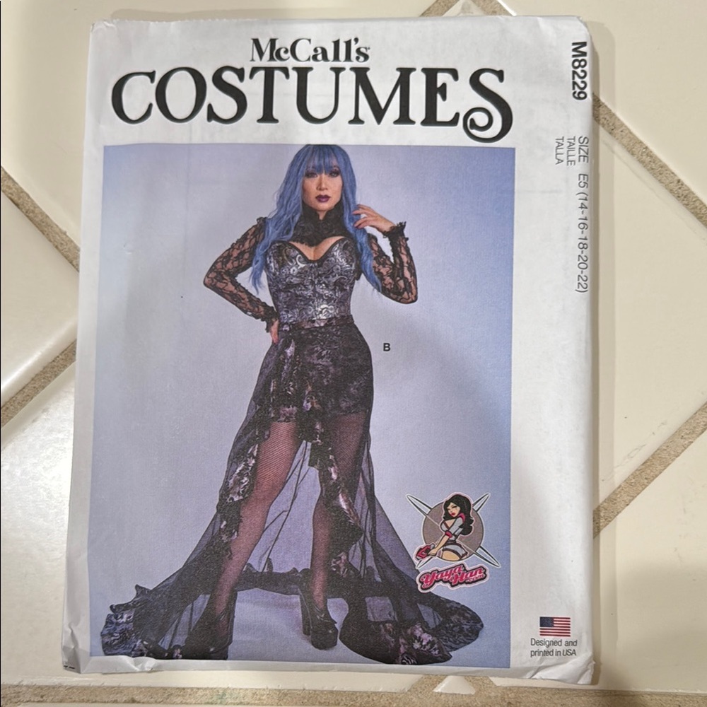 McCall's Costumes #M8229 - Skirts by Yaya Han - Size E5 (14-16-18-20-22)